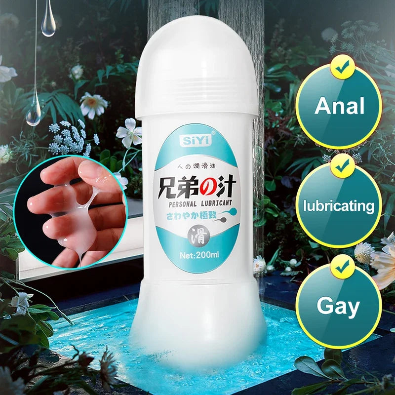 200ML Simulate Semen Japan Lube Products lubricant for sex Water Base Personal Sex Oil Vagina Anal Sex Gel For Gay Lubricants 18