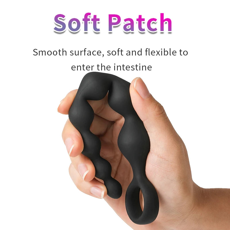 Anal Beads Sex Toys for Women Anal Sex Toy Gay Anus Dilator Men Prostate Massager Smooth Silicone Butt Plug for Couples Sex Shop