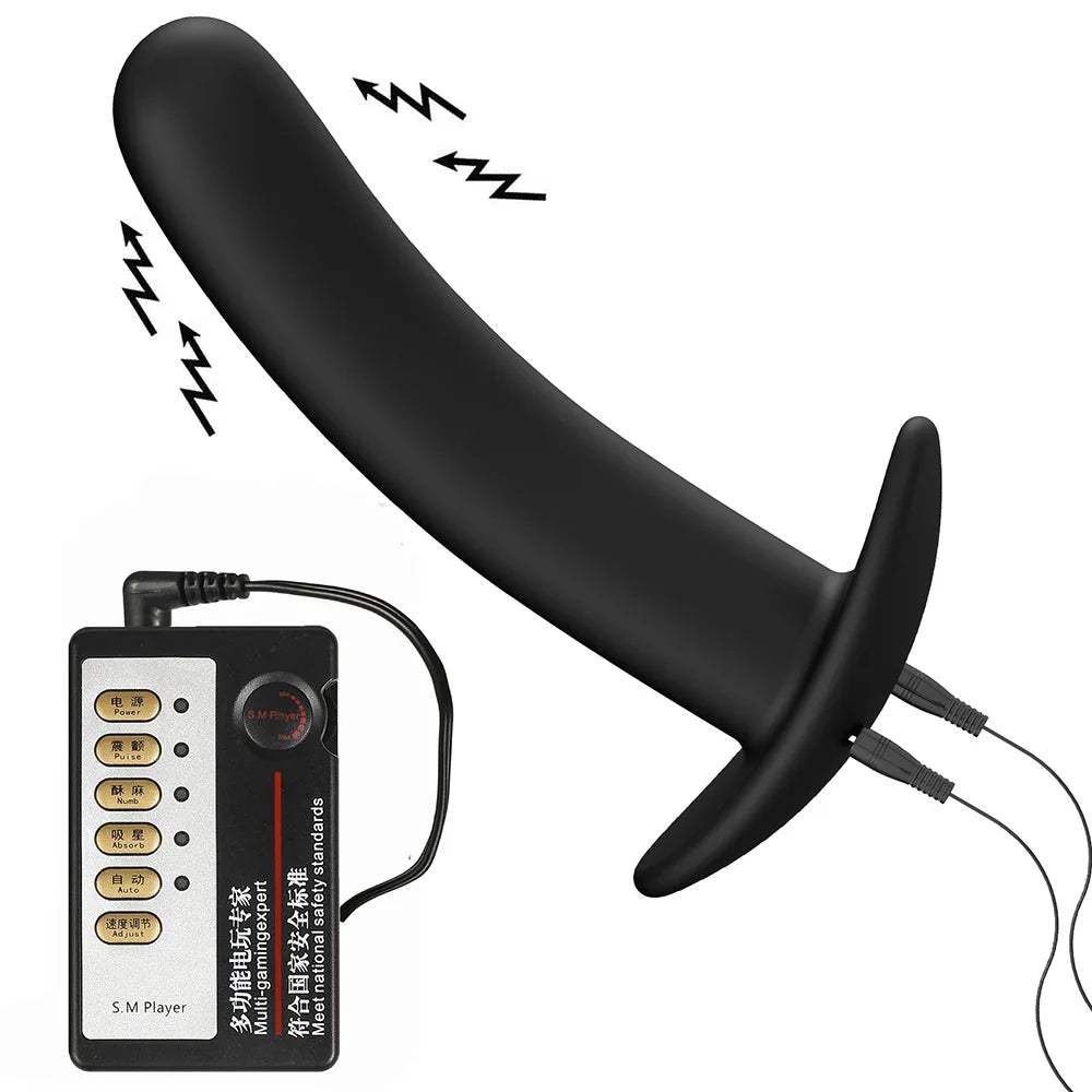 Anal Butt Plug Flirting Toy Sex Products For Couple Electro Shock Masturbation E-Stimulation Anal Plug Medical Themed Sex Toys
