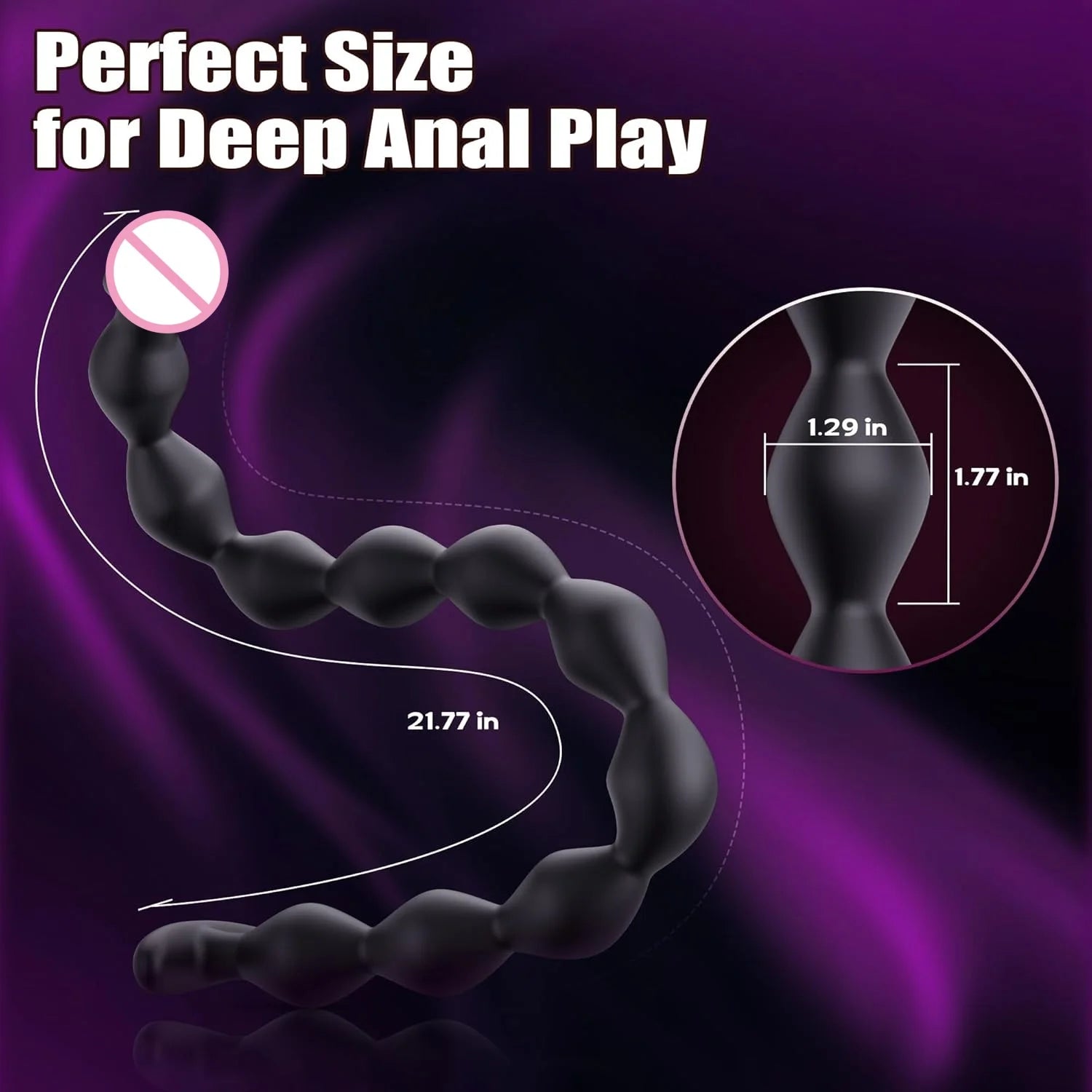 Anal Beads Balls Long Dildo Training Silicone Anus Ass But Butt Plug Analplug Buttplug Sex Toys Prostate Massager for Women Gay