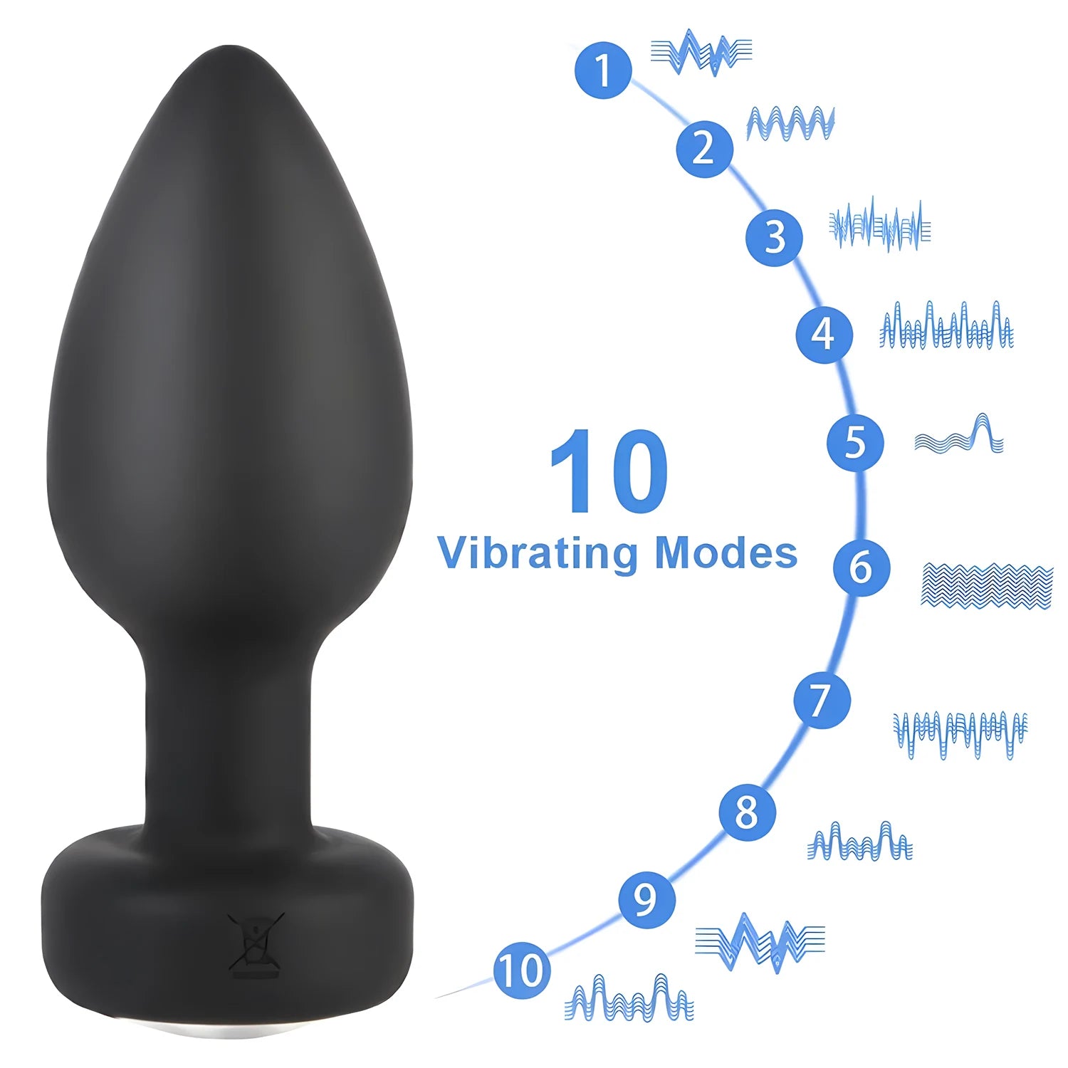 Anal Plug Vibrator for Men/Female Wireless Remote Control Butt Plug Portable Massager Dildo Vibration Sex Toys for Adult Toys