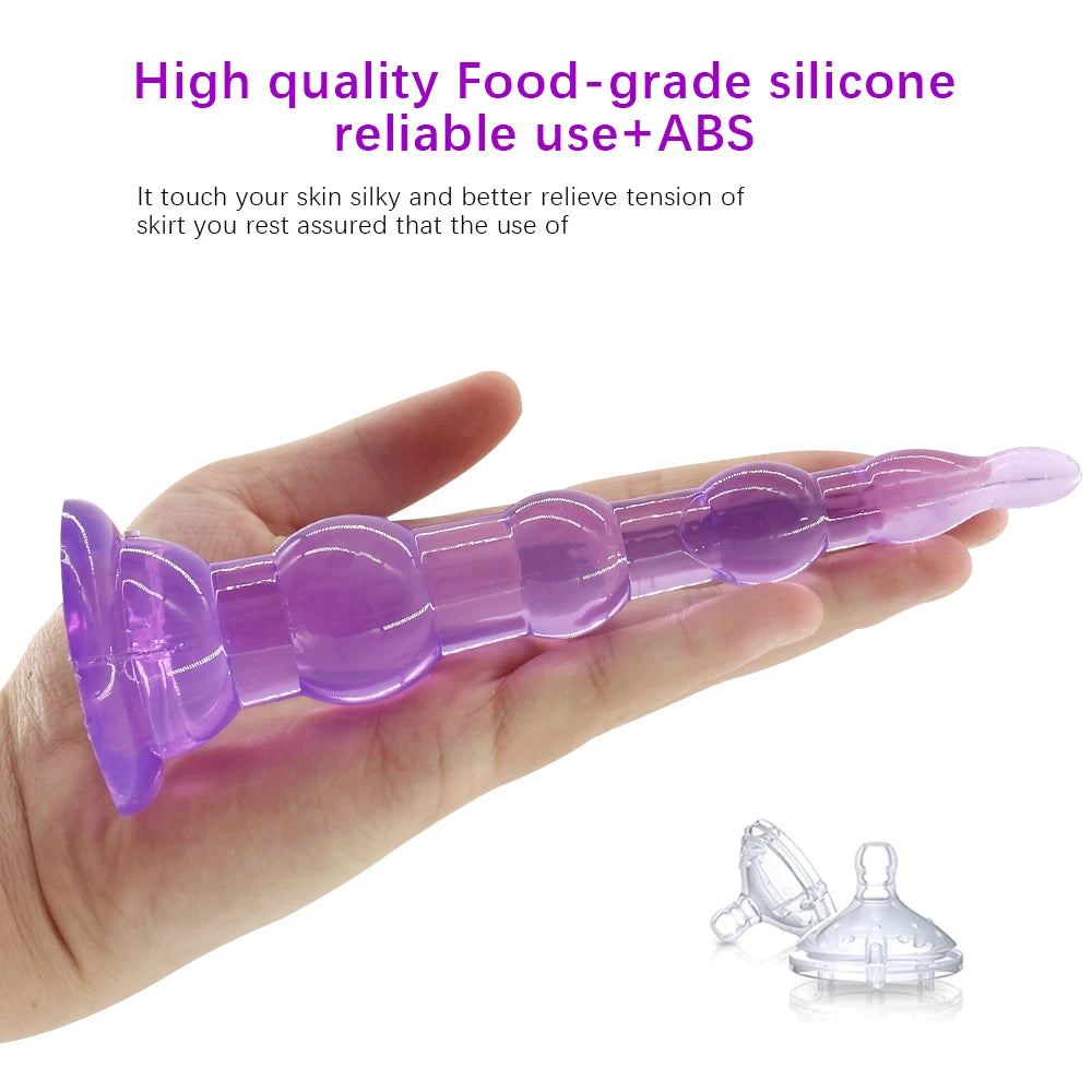 Adult Sex Toys for Men Anal Plug Prostate Massager Jelly Analplugs No Vibrator Male Masturbator Butt Plug Dildo Vibrator Sextoys