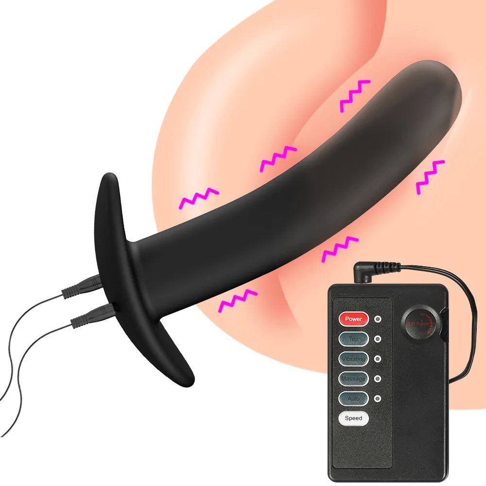 Anal Butt Plug Flirting Toy Sex Products For Couple Electro Shock Masturbation E-Stimulation Anal Plug Medical Themed Sex Toys
