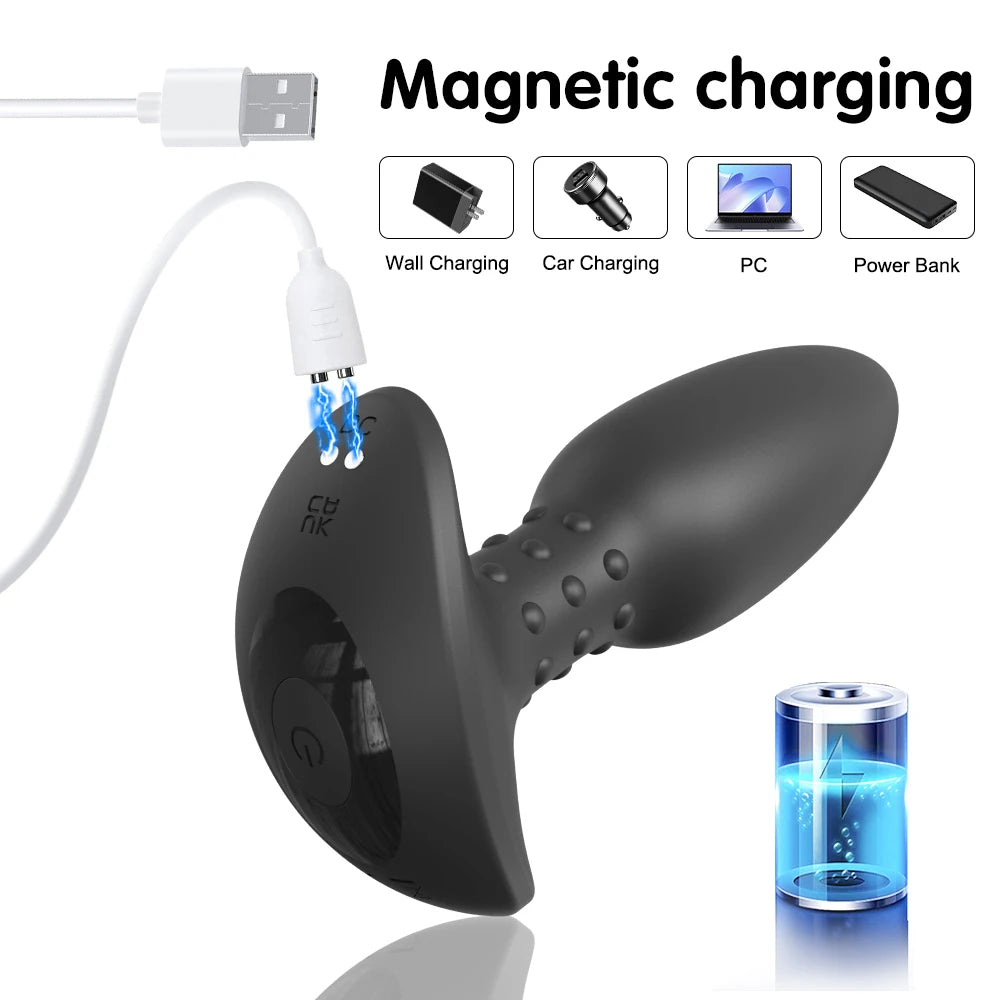 Anal Toys Gay Butt Plug Gay Anal Vibration Anal Plug Vibrator Masturbation Tools Anal Man Plug Vibrating Masturbator Adult Toys