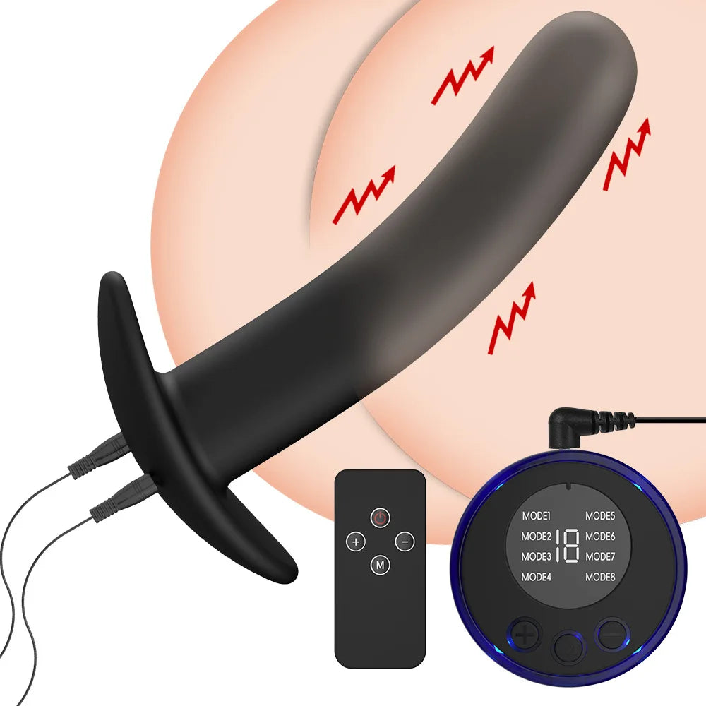 Anal Butt Plug Flirting Toy Sex Products For Couple Electro Shock Masturbation E-Stimulation Anal Plug Medical Themed Sex Toys