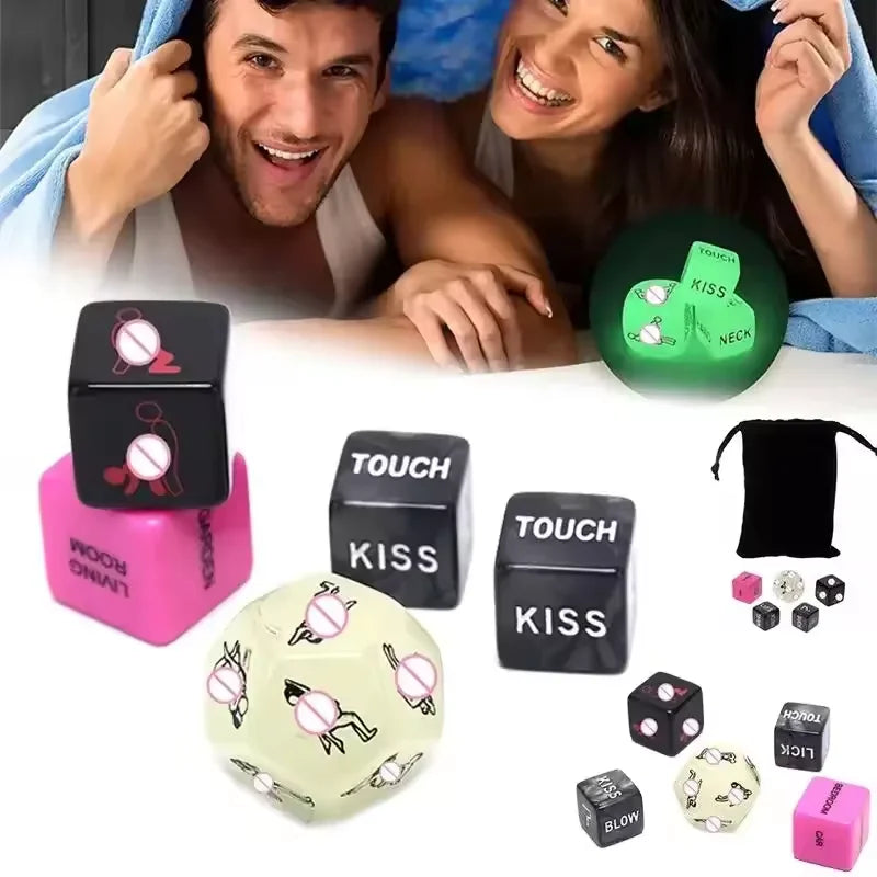 Couple Fun Dice Role Playing Dice Party Dice Novel Toy Game for Bachelor Party or Adult Couples Gift for Adult Sex Toys