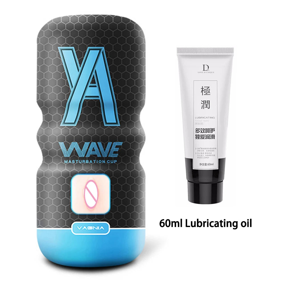 Powerful Sucking Masturbation Cup Realistic Anal Vagina Pocket Pussy Blowjob Massager Male Masturbator Sex Toys for Men 18+ Toys