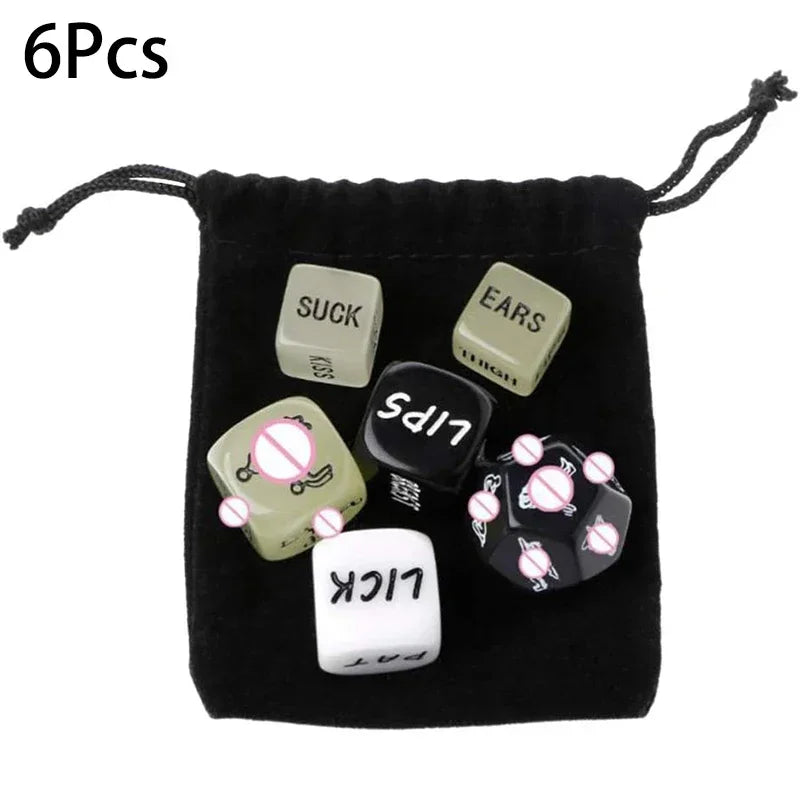 Couple Fun Dice Role Playing Dice Party Dice Novel Toy Game for Bachelor Party or Adult Couples Gift for Adult Sex Toys