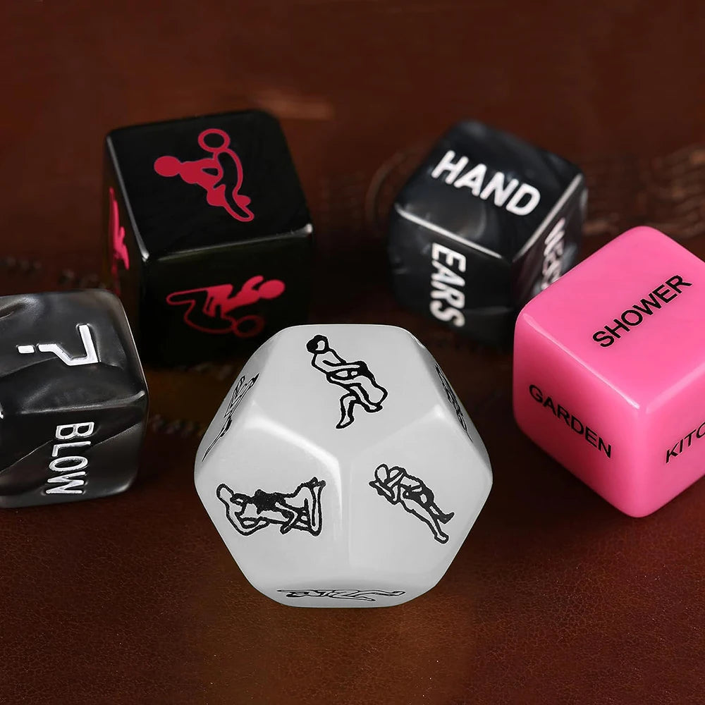 Runyu Adult Couple Sex Dice Game Toys Male And Female Flirting Dice And Adult Bedroom Gifts